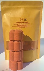 Dragon's Blood Shower Steamers | Anxiety Relief | 4 pack | 8 pack