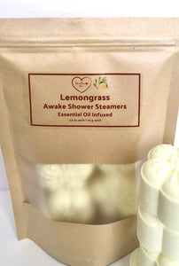 Lemongrass Shower Steamers | Awake - 4 pack | 8 pack