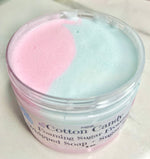 Load image into Gallery viewer, Cotton Candy Foaming Shower Frosting | Whipped Soap and Sugar Scrub | Sugar Scrub
